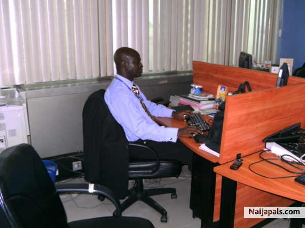 At work - click for next photo