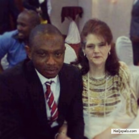 My husband & I @ friends wedding. - click for next photo