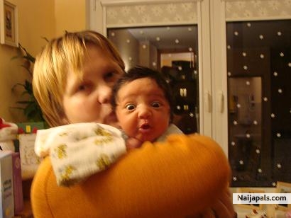 With grandma - click for next photo