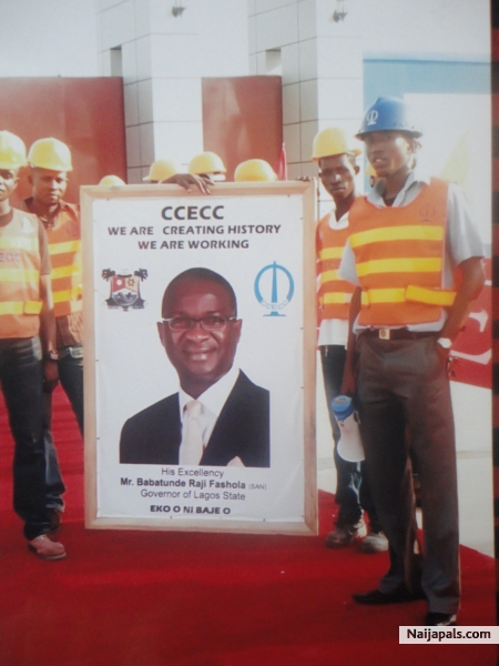 the day babatunde fashola came to our site in lagos nigeria - click for next photo