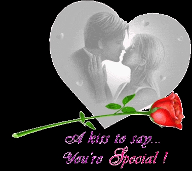 a kiss to say you are special - click for next photo