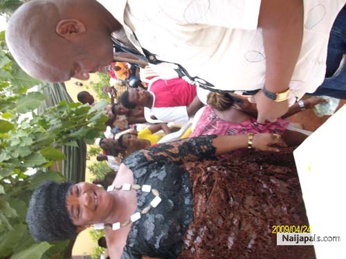 My junior brother and my mum in a burial ceremony - click for next photo
