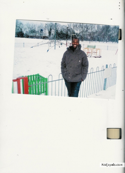 this is tony amadi chilling in the winter - click for next photo