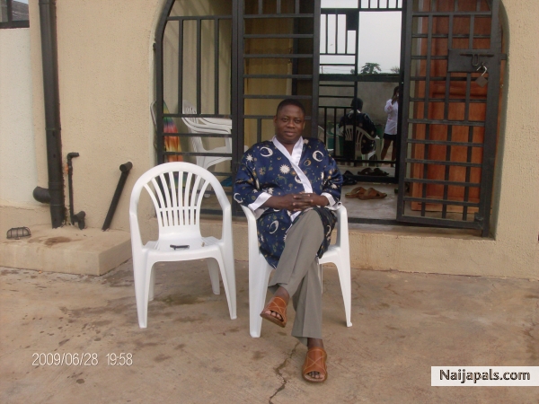 Relaxing at home in Lagos - click for next photo