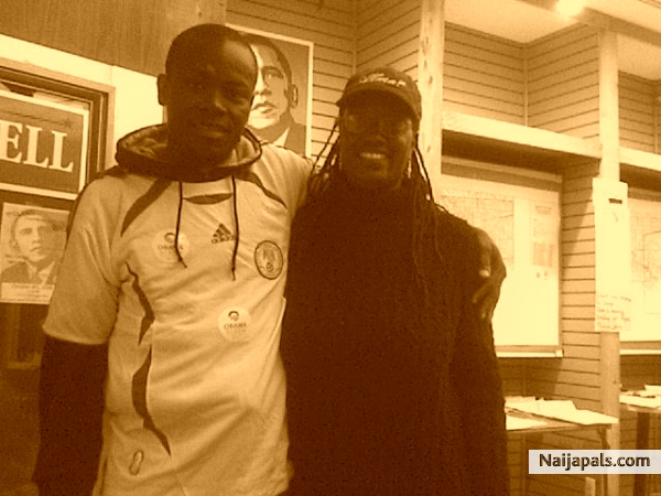 Myself and Barack Obama campagin office - click for next photo
