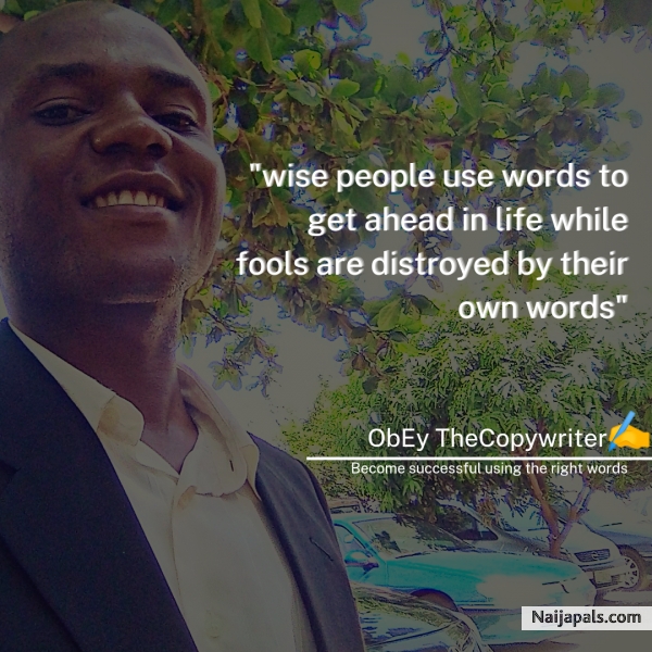 Wise people use words to get a head in life - click for next photo