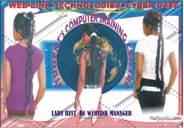 Miss Best De Weblink/Cyber Cafe Manager - click for next photo