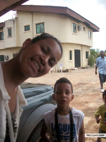at home in nigeria with my kids ,nice to be at home. - click for next photo