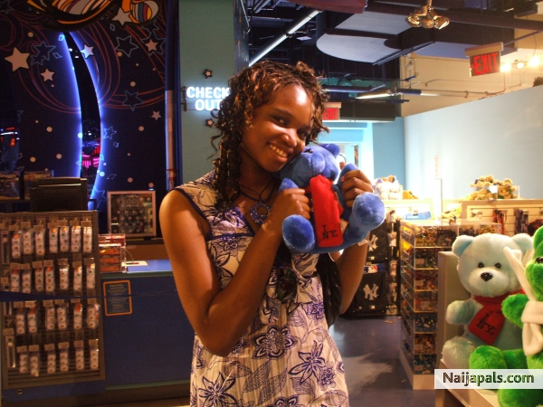 me & teddy bear - click for next photo