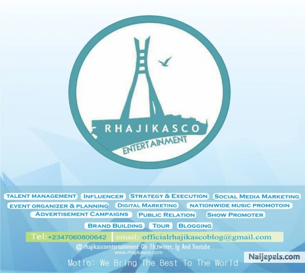 RHAJI KASCO GROUP 🖤 RHAJI KASCO ENTERTAINMENT - We Promote on all blogs,Radio Stations,Callertunes,Club tour,Mixtapes,Marketing & Advertise Online/OnAir,Trender/Hyper,Music Stores, Sponsored Ad,Dj Services etc 💯🇳🇬 We also into Show Promoter,Event Organiser, Artiste Booking, Artist MGT, Event&Music Promotion, All Round Entertainment Consultant, Show Organizer, Fashion, PR etc.. @rhajikascoent Twitter & Instagram. RHAJI KASCO WEARS - is also available for booking at very afforda - click for next photo