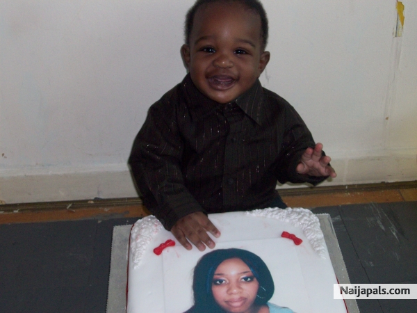 my son and my b.day cake - click for next photo