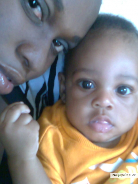 my only sister and her first child - click for next photo