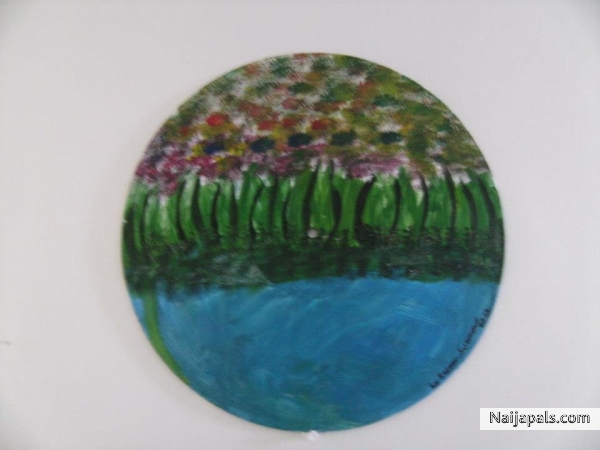 SPRING IN THE BACK MY HOUSE, ARCYLIC IN VIRLY BY kasobaba@2015 - click for next photo