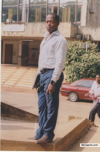 in front of the school bibliotheque university of yaounde 1 - click for next photo