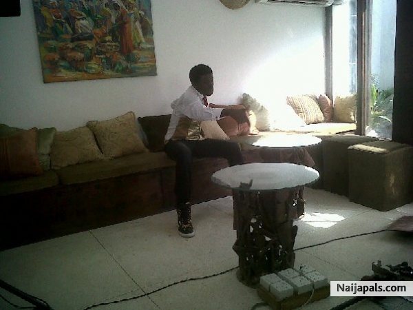 on set during my video shoot. - click for next photo
