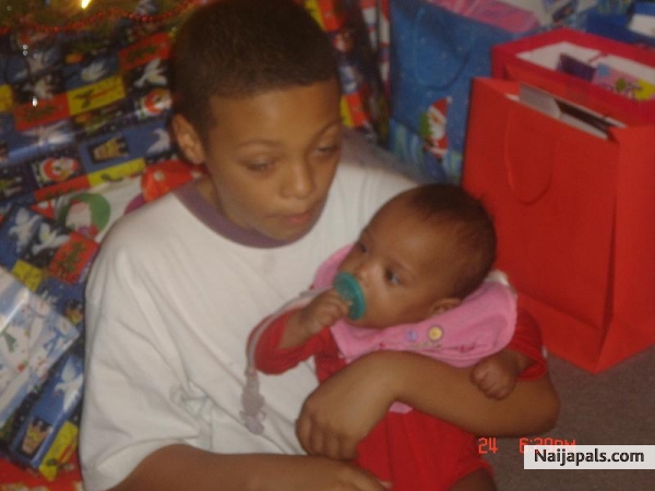 MY GRANDCHILDREN, EDWARD AND DESRIA - click for next photo
