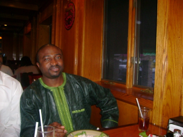 Eating at the buffet - click for next photo