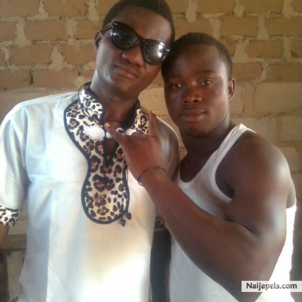 Ogaaaaaaaaaaaa and his body guard @ noolywood shot... Acting tins....... - click for next photo