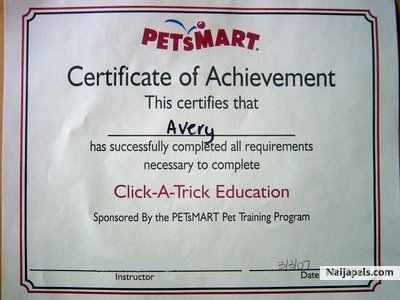 ma pet certificate - click for next photo