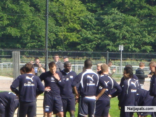 watching hsv football club hamburg training - click for next photo