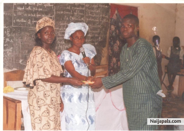 RECIEVING AN AWARD - click for next photo