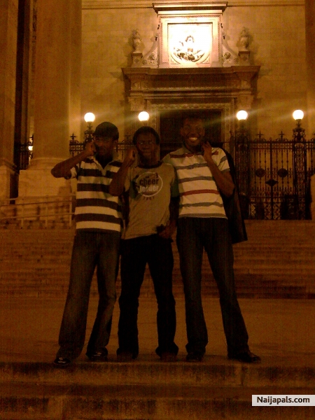 With ' buddies' at the Basilica..... - click for next photo