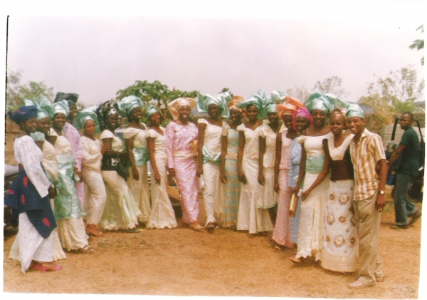 me and my friends on my wedding day - click for next photo