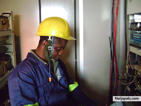 carrying out microwave radios configurations and commissioning. - click for next photo