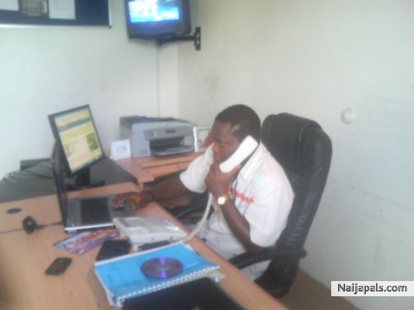 Me in the office - click for next photo