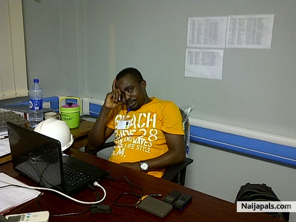 At work - click for next photo
