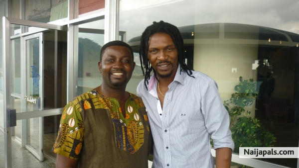 Me & Cameroon' s football hero - Rigobert Song Bahanack - click for next photo