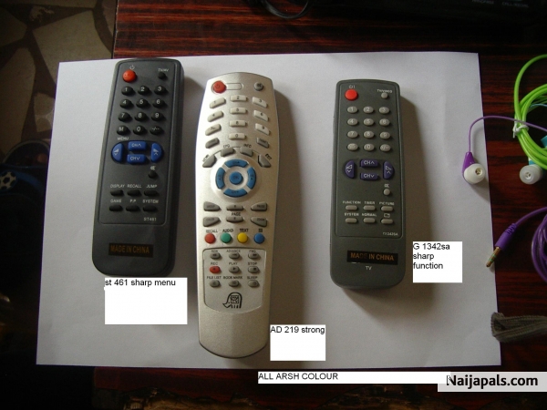 Remote for television - click for next photo