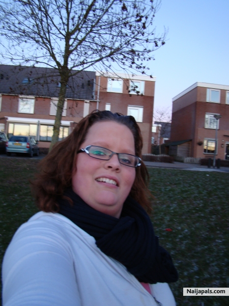 Me in deep winter, infront of my house - click for next photo