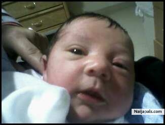my new grandson Christian a month old - click for next photo