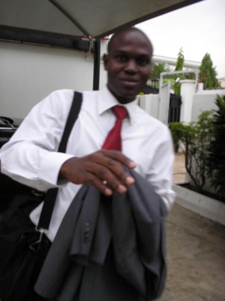 At the office premises - click for next photo