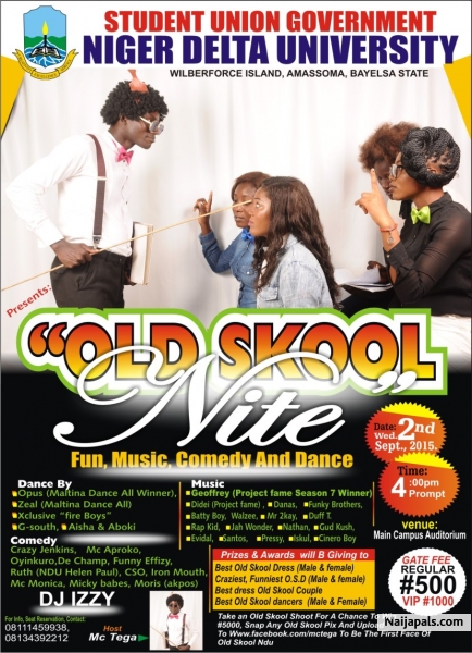 niger delta university old skool nite 2015, host mctega - click for next photo