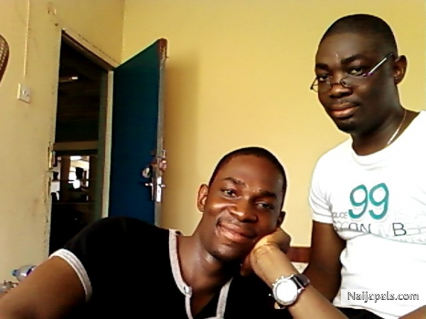 my twin brother cares for me - click for next photo