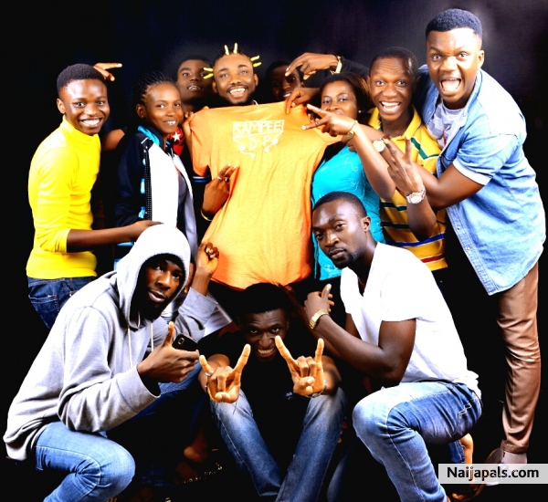 Don Prince aka Sampe with Friends Advertising His Slogan Polo Sampe - click for next photo