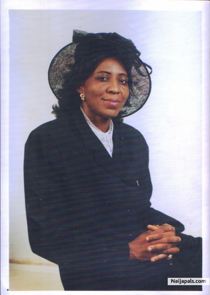 BISHOP NDUBUEZE WILLIAMS' S WIFE -EVANG.(MRS)AUGUSTINA NDUBUEZE - click for next photo