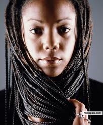 Jubbie modeling African Braids - click for next photo