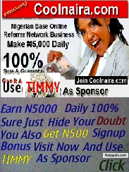 ★ N5,000 IS SURE FOR YOU DAILY 100% QUARANTEED NO HYPER NO SCAM.YOU ALSO GET N500 signup bonus.you see? Isn' t that amazing? Bye bye to recession ★ are you among those complaining about nigeria RECESSION? common your mates are earning N5,000 daily cast away your ignorance. Give it a try and make a difference in this recession. ★ this online business is what is giving food to all nigeria,ladies,guys students,graduates, youghs workers etc ★ dear you too can work hard and earn your 5 - click for next photo