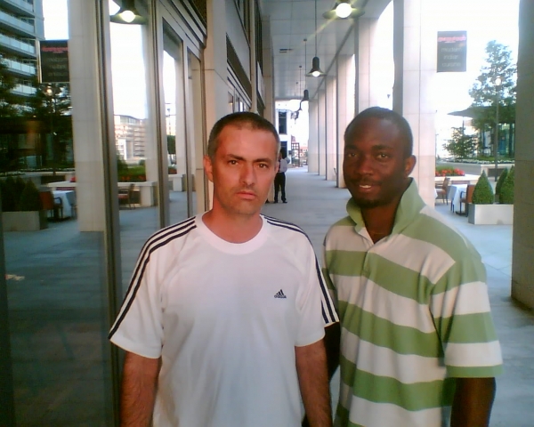 jose morinho and my humble self.... - click for next photo