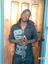 me in my hostel - click for next photo