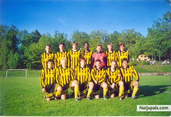 Norrhult FC (NBK), SWEDEN..... guess who d black guy is - click for next photo