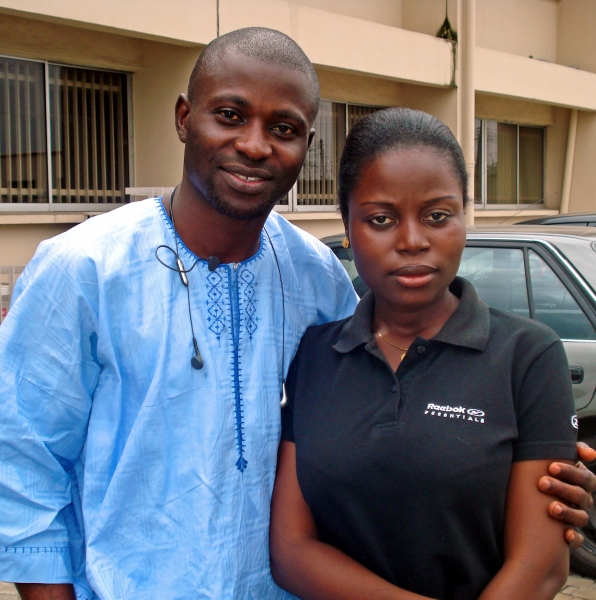 I and Fatimat at GTB Training School. - click for next photo