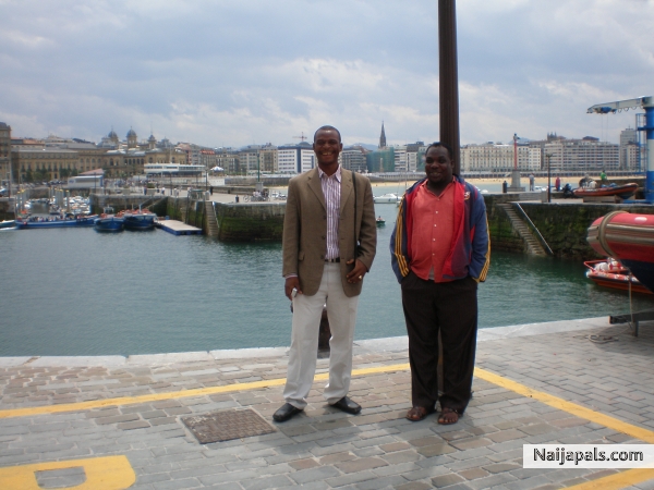 My visit 2 San Sebastian wit one of my staff - click for next photo