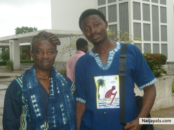 myself and one of my Mentors Tunde kelani of Mainframe (opomulero) Production. - click for next photo