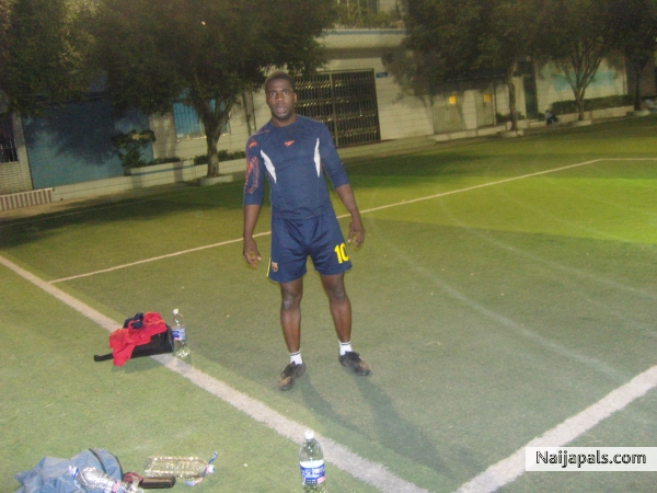 playing football - click for next photo