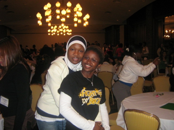 Posting for the camera at a Youth Leadership Conference - click for next photo