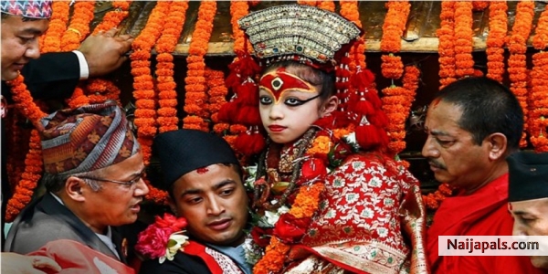 Living Goddess of Nepal - click for next photo